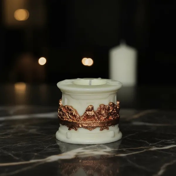 White_Last_Supper_Decorative_Candle_For_Home_Decor