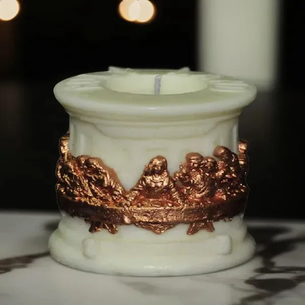 White_Last_Supper_Decorative_Candle_For_Home_Decor