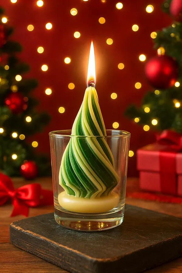Green_And_Gold_Swirl_Christmas_Tree_In_A_Glass_Decorative_Candle_For_Home_Decor