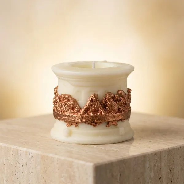 White_Last_Supper_Decorative_Candle_For_Home_Decor