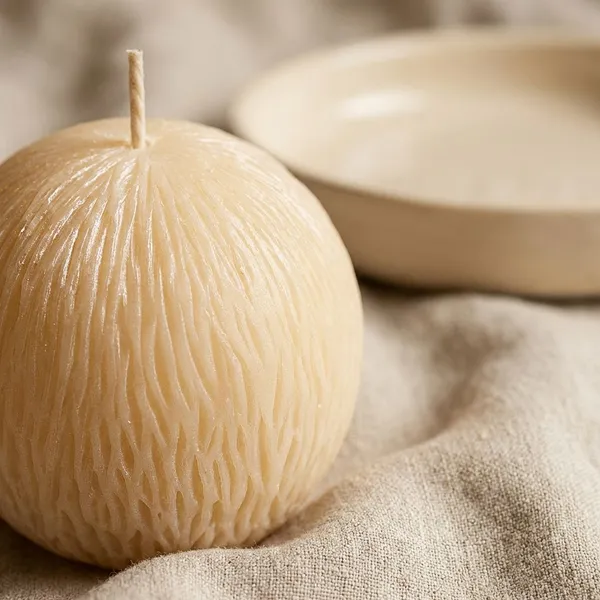 White_Designer_Round_Ball_Candle_For_Home_Decor