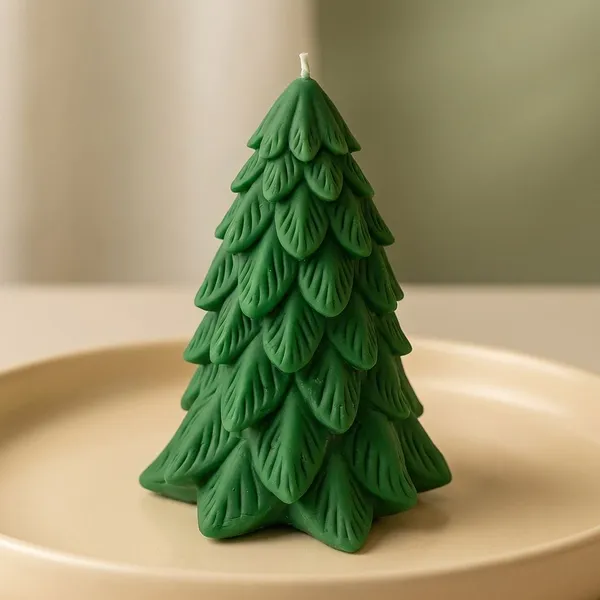 Green_Winter_Pine_Christmas_Tree_Candle_For_Home_Decor