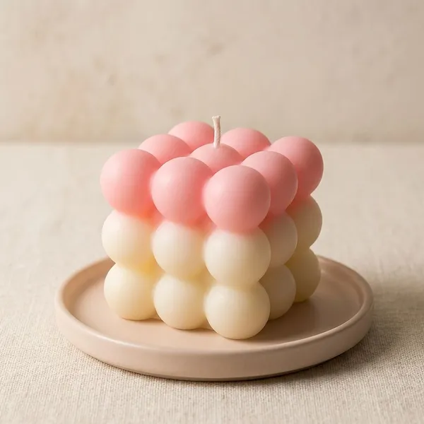 Multicolour_Coloured_Ball_Cube_Candle_For_Home_Decor