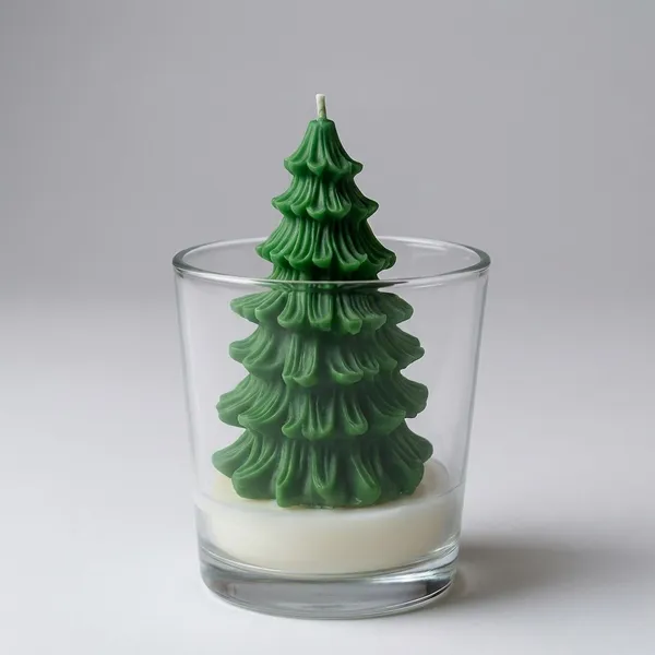 Green_Christmas_Tree_Glass_Candle_For_Home_Decor