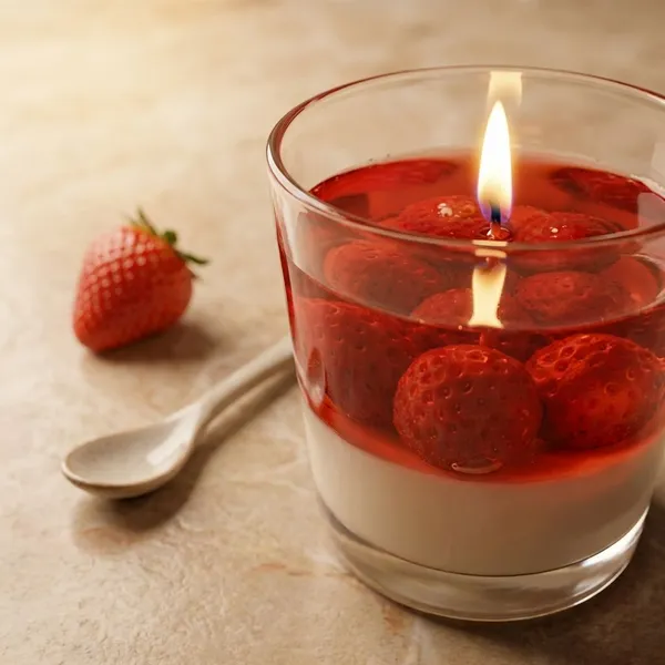 Red_Strawberry_Kiss_Glass_Candle_For_Home_Decor
