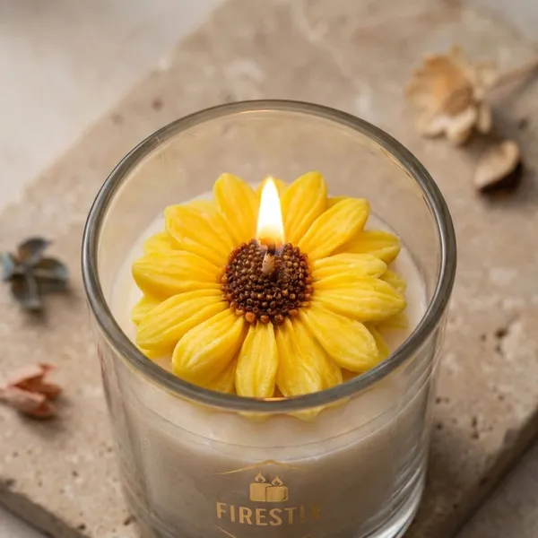 White_Floral_Glass_Candle_For_Home_Decor
