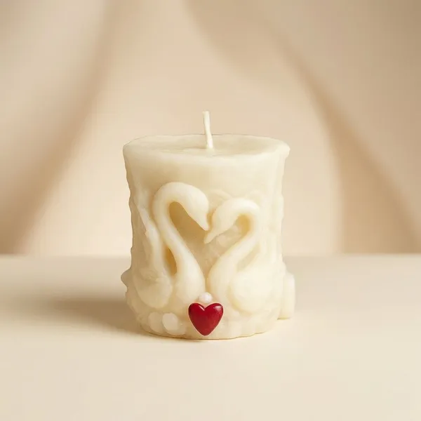 Cream_Loveable_Duck_Candle_For_Home_Decor