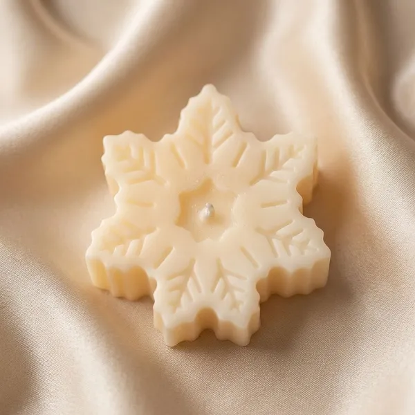 Pack_Of_4_Cream_Snow_Flake_Christmas_Candle_For_Home_Decor