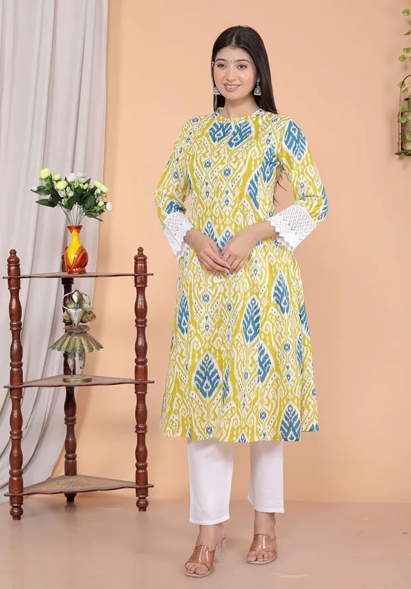 Women_S_Cotton_Kurti_With_Pant