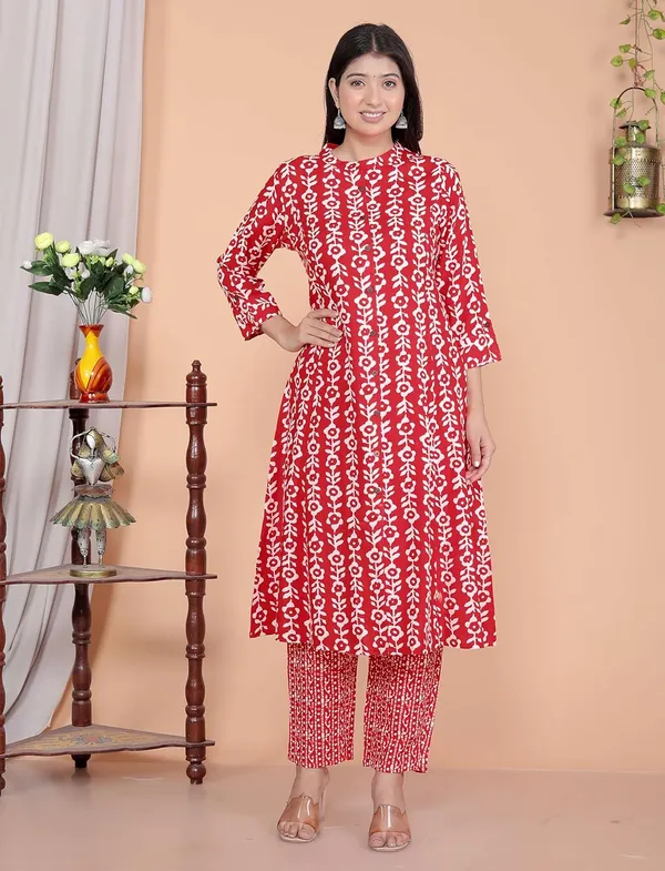 Women_S_Rayon_Kurti_With_Trousers