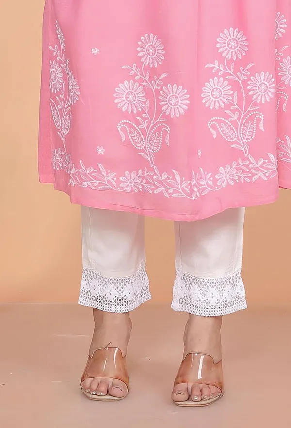 Women_S_Rayon_Embroidered_Anarkali_Kurti_With_Pant