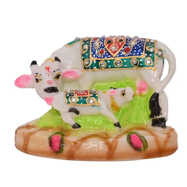 Marble_Cow_And_Calf_Statue