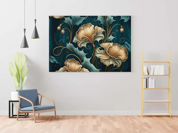 Framed_Canvas_Flower_Painting