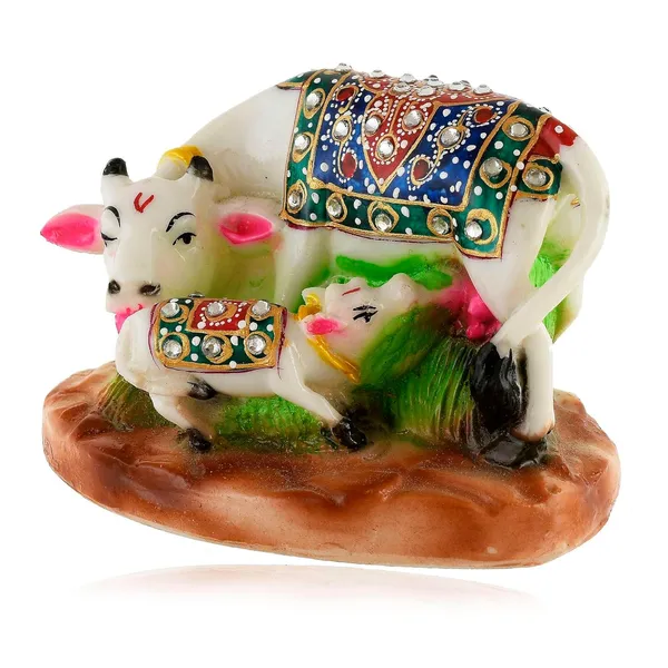 Marble_Cow_And_Calf_Statue