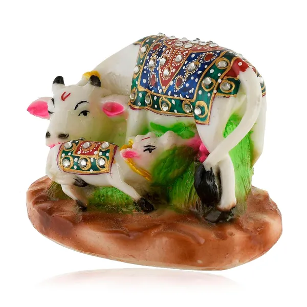 Marble_Cow_And_Calf_Statue