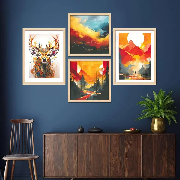 Framed_Scenery_Painting_Set_For_Wall_Decoration