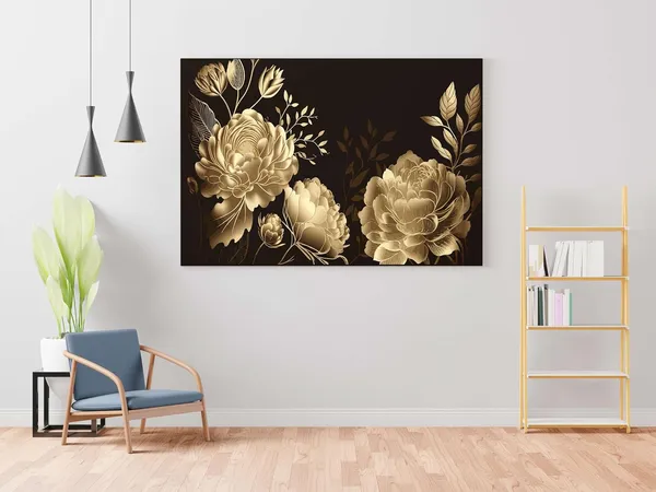 Framed_Canvas_Flower_Painting