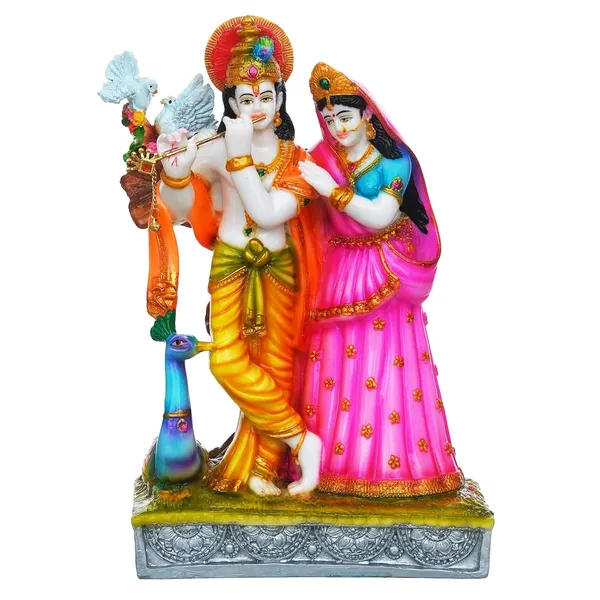 Radha_Krishna_With_Cow_Polyresin_Statue