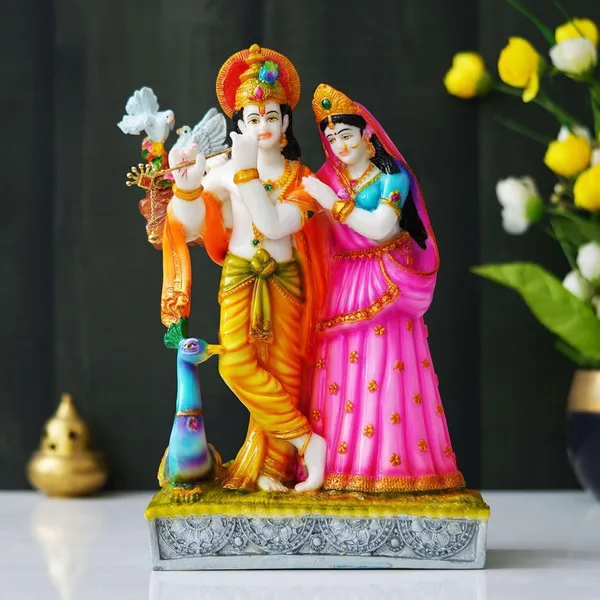 Radha_Krishna_With_Cow_Polyresin_Statue