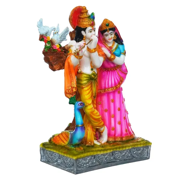 Radha_Krishna_With_Cow_Polyresin_Statue
