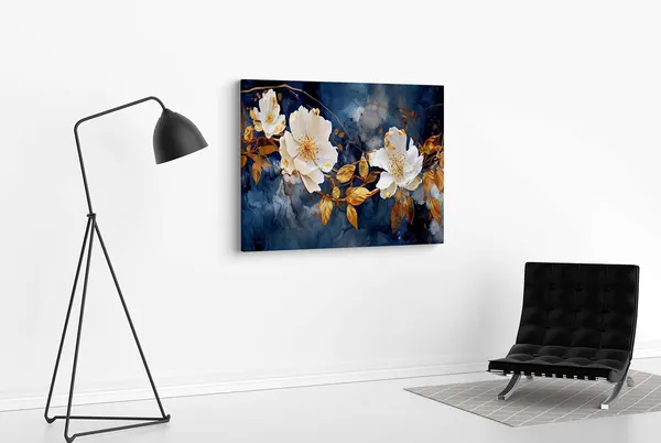 Framed_Canvas_Flower_Painting