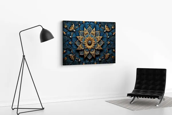 Mandala_Canvas_Painting_With_Frame