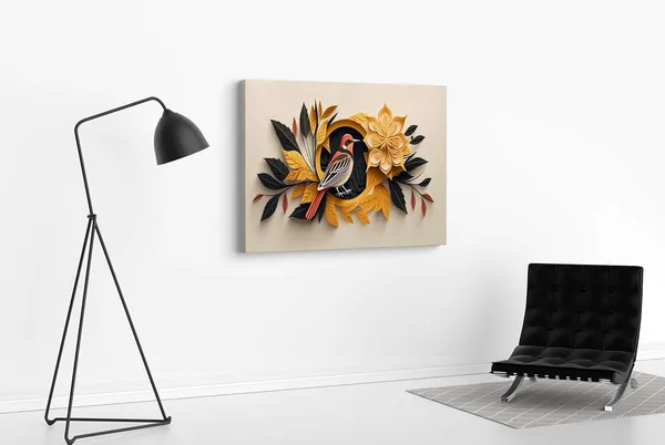 Framed_Canvas_Flower_Painting