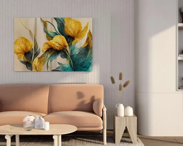 Framed_Canvas_Flower_Painting