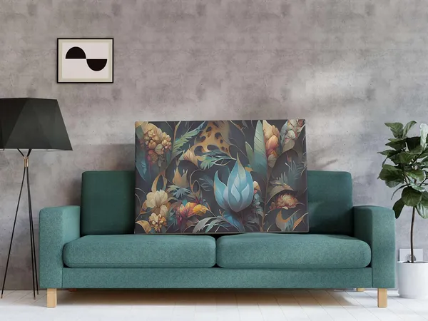 Framed_Canvas_Flower_Painting