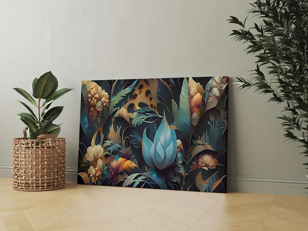Framed_Canvas_Flower_Painting