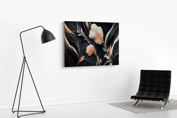 Framed_Canvas_Flower_Painting