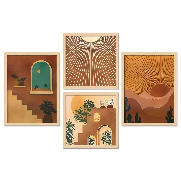 Framed_Scenery_Painting_Set_For_Wall_Decor