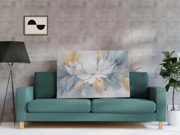 Framed_Canvas_Flower_Painting
