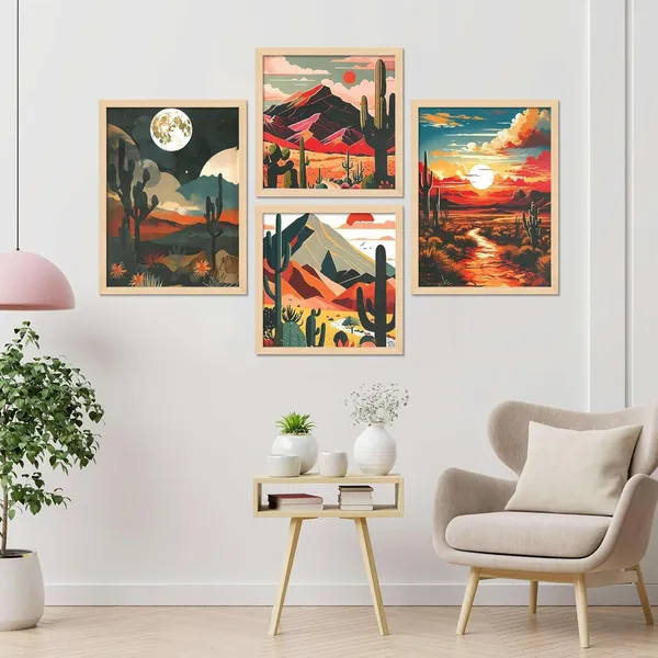 Framed_Scenery_Painting_Set_For_Wall_Decoration