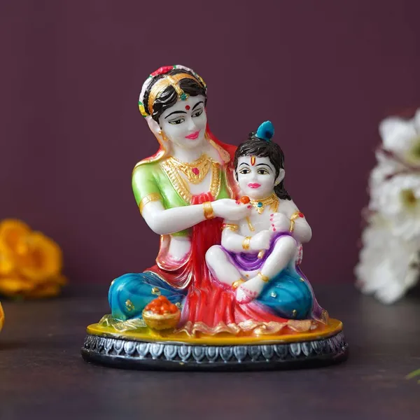 Marble_Yashoda_And_Krishna_Statue