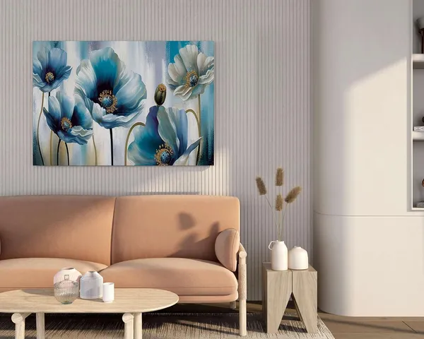 Framed_Canvas_Flower_Painting