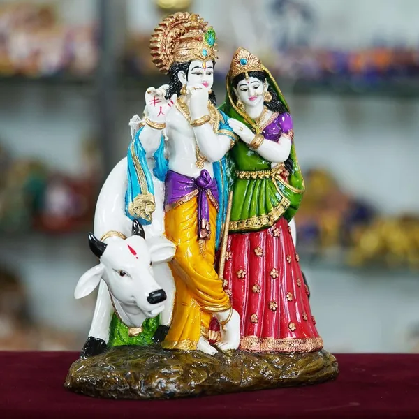 Radha_Krishna_With_Cow_Resin_Sculpture
