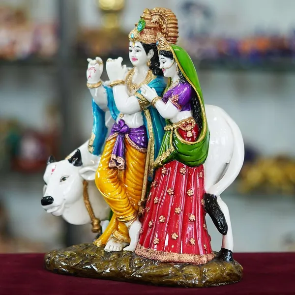 Radha_Krishna_With_Cow_Resin_Sculpture
