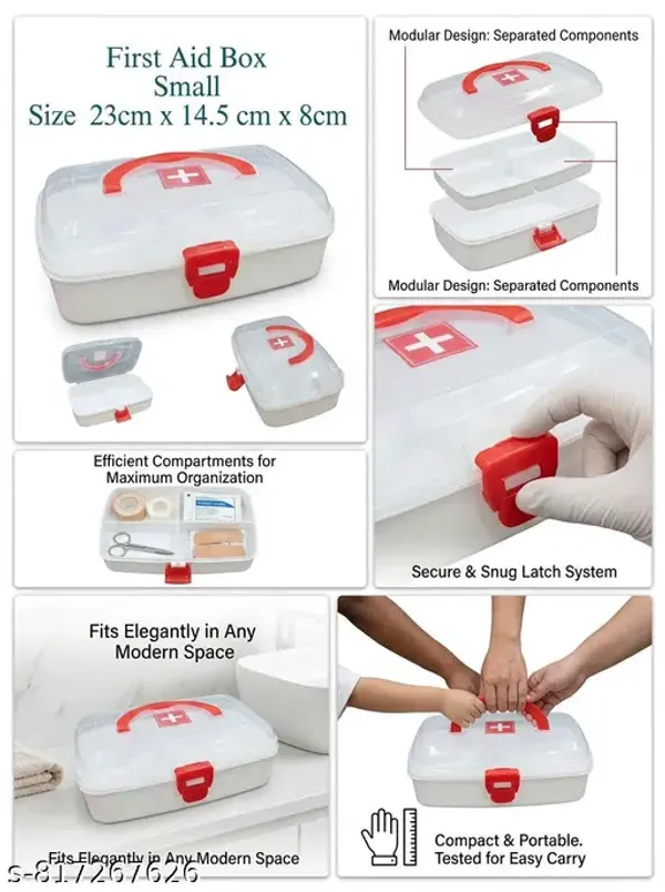 Portable_Plastic_First_Aid_Box_With_Handle_And_Compartments