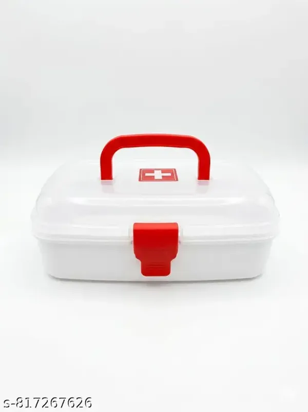 Portable_Plastic_First_Aid_Box_With_Handle_And_Compartments