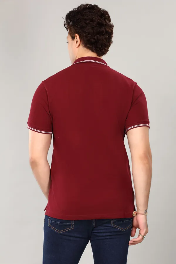 Red_Cotton_Classic_Fit_Polo_T_Shirt_For_Men