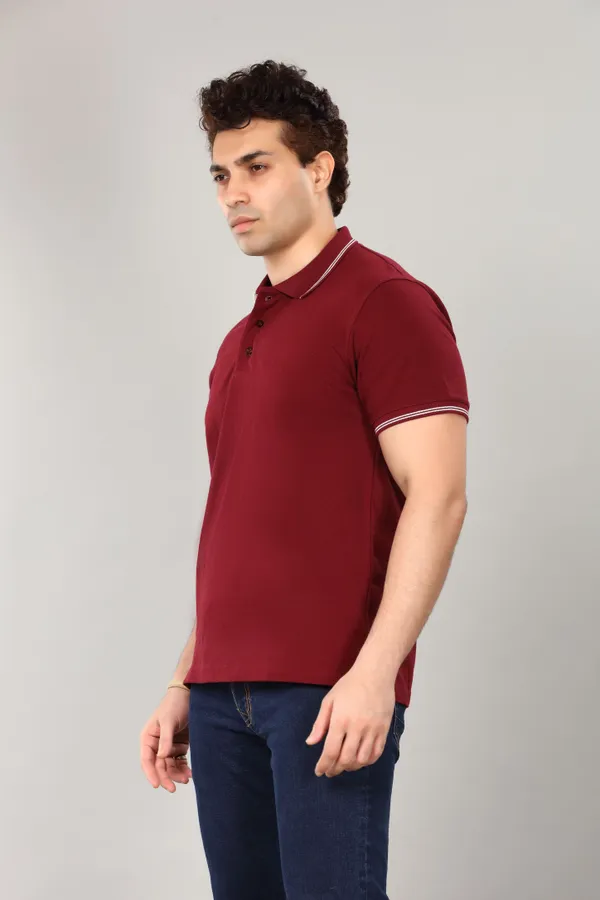 Red_Cotton_Classic_Fit_Polo_T_Shirt_For_Men