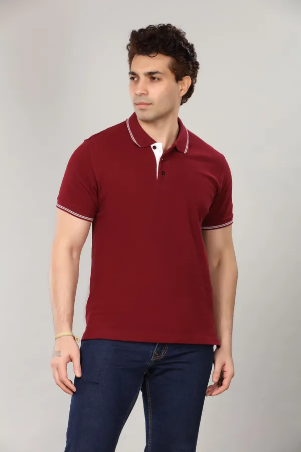 Red_Cotton_Classic_Fit_Polo_T_Shirt_For_Men