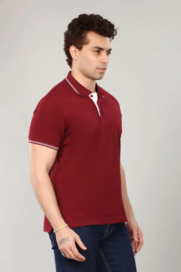 Red_Cotton_Classic_Fit_Polo_T_Shirt_For_Men