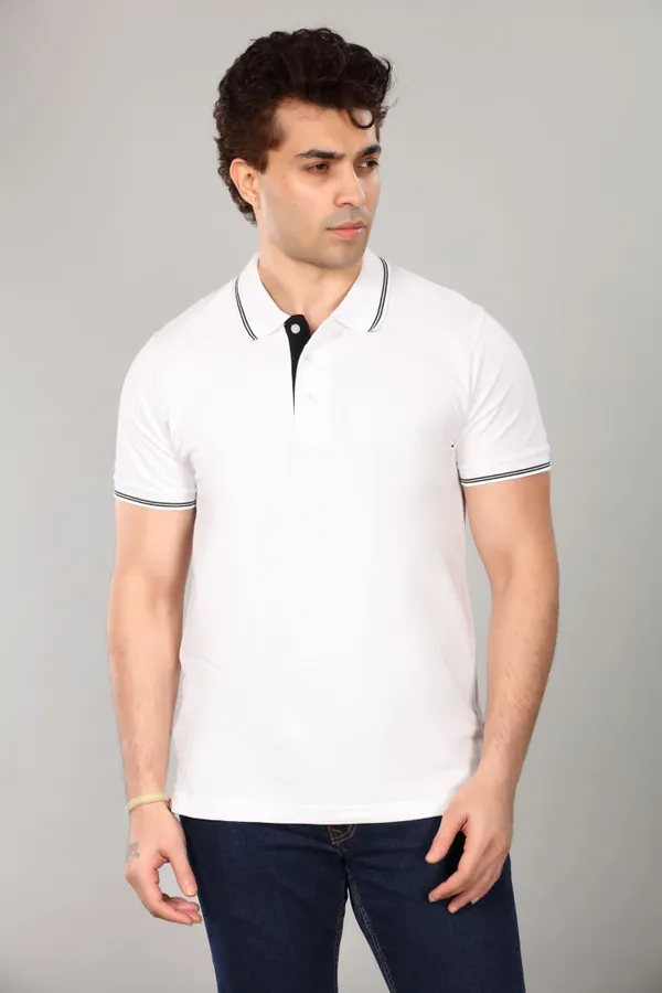 White_Cotton_Polo_T_Shirt_For_Men