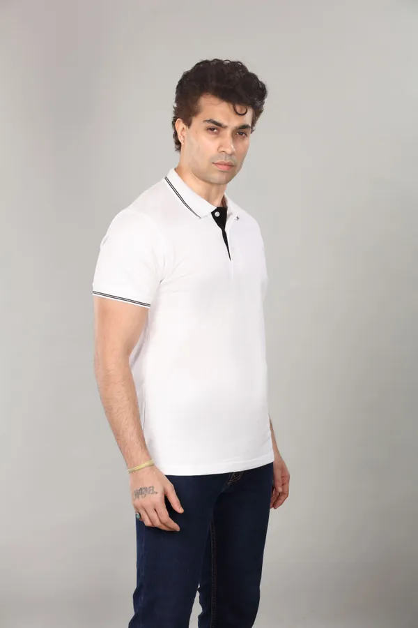 White_Cotton_Polo_T_Shirt_For_Men