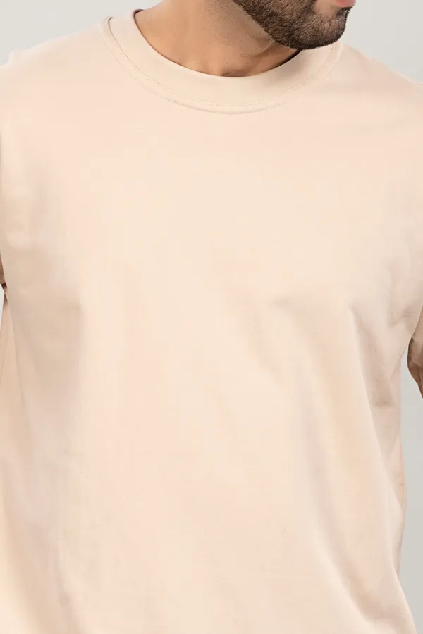 Beige_Cotton_Loose_Fit_Everyday_Street_Style_Oversized_T_Shirt_For_Men