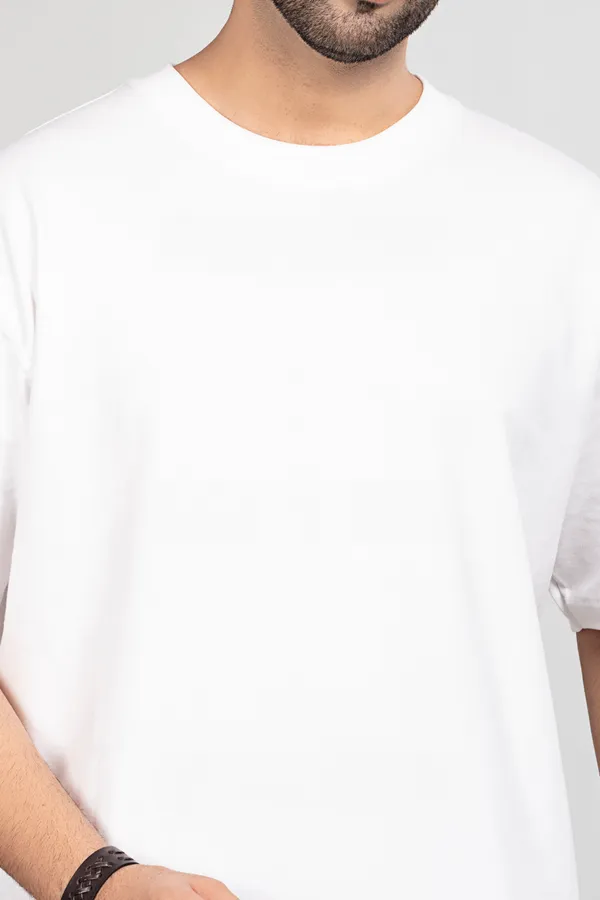White_Cotton_Casual_Basic_Oversized_T_Shirt_For_Men