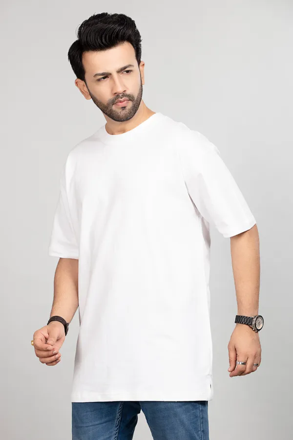White_Cotton_Casual_Basic_Oversized_T_Shirt_For_Men