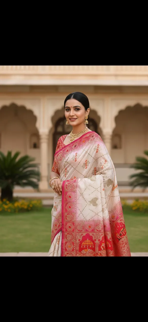 White_Silk_Premium_Saree_For_Women
